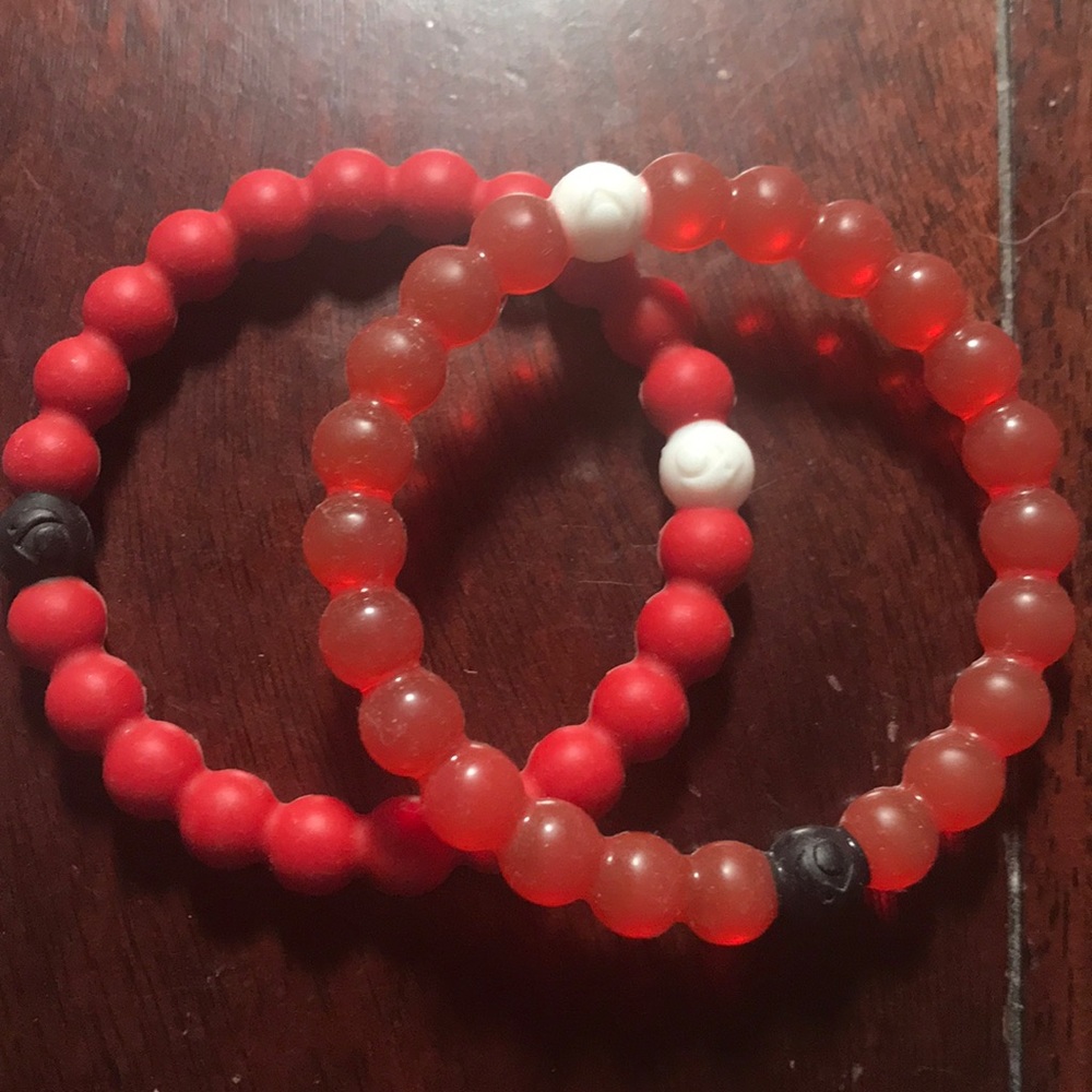 Lokai red bracelets size Small